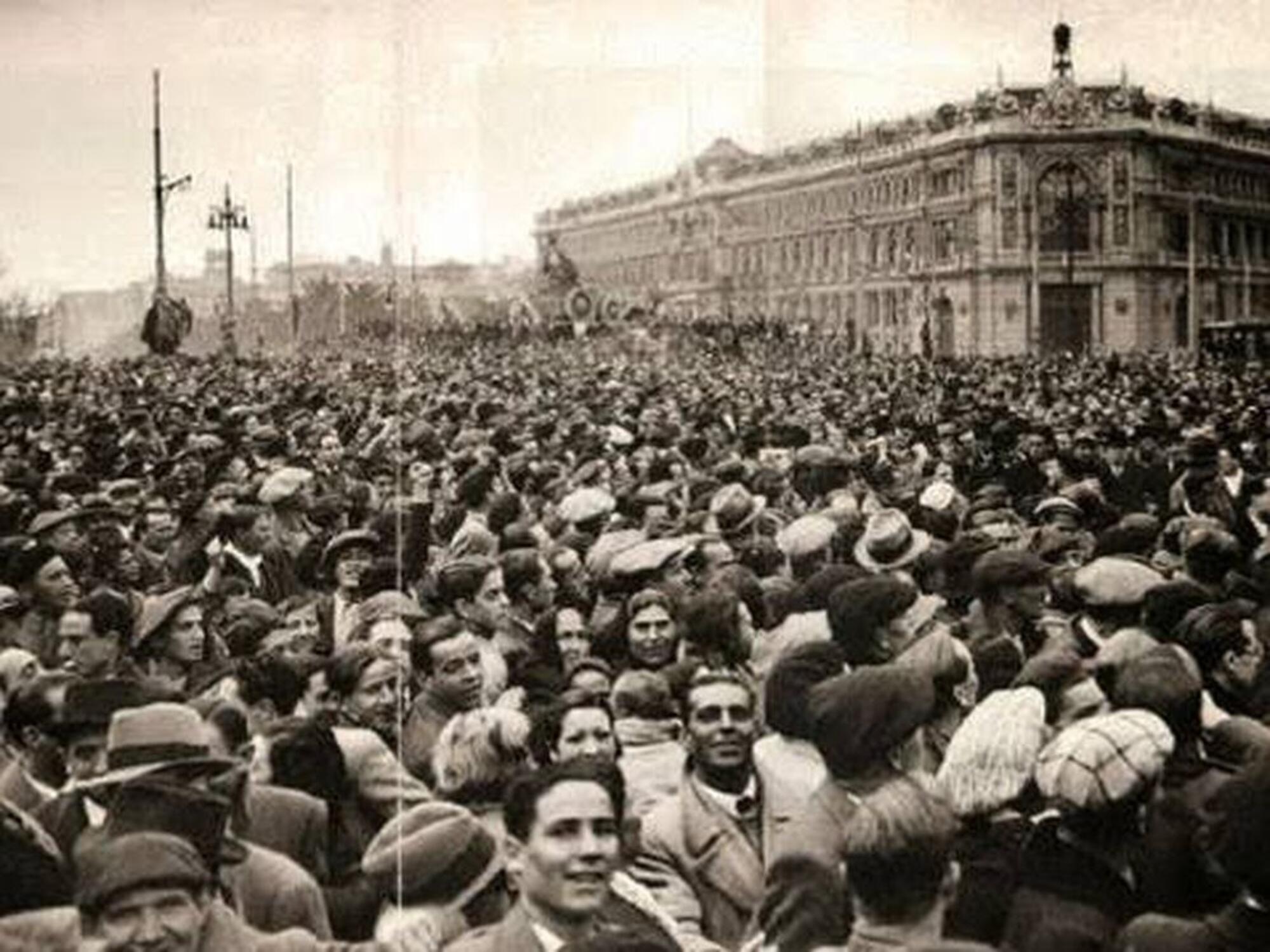 Celebración en Cibeles Frente Popular